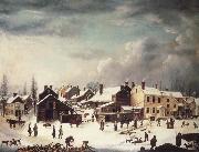Francis Guy Winter Scene in Brooklyn oil painting picture wholesale